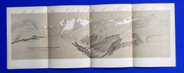 Gebirgsansicht gegen Gaglianera Medelsgruppe 1874 Panorama