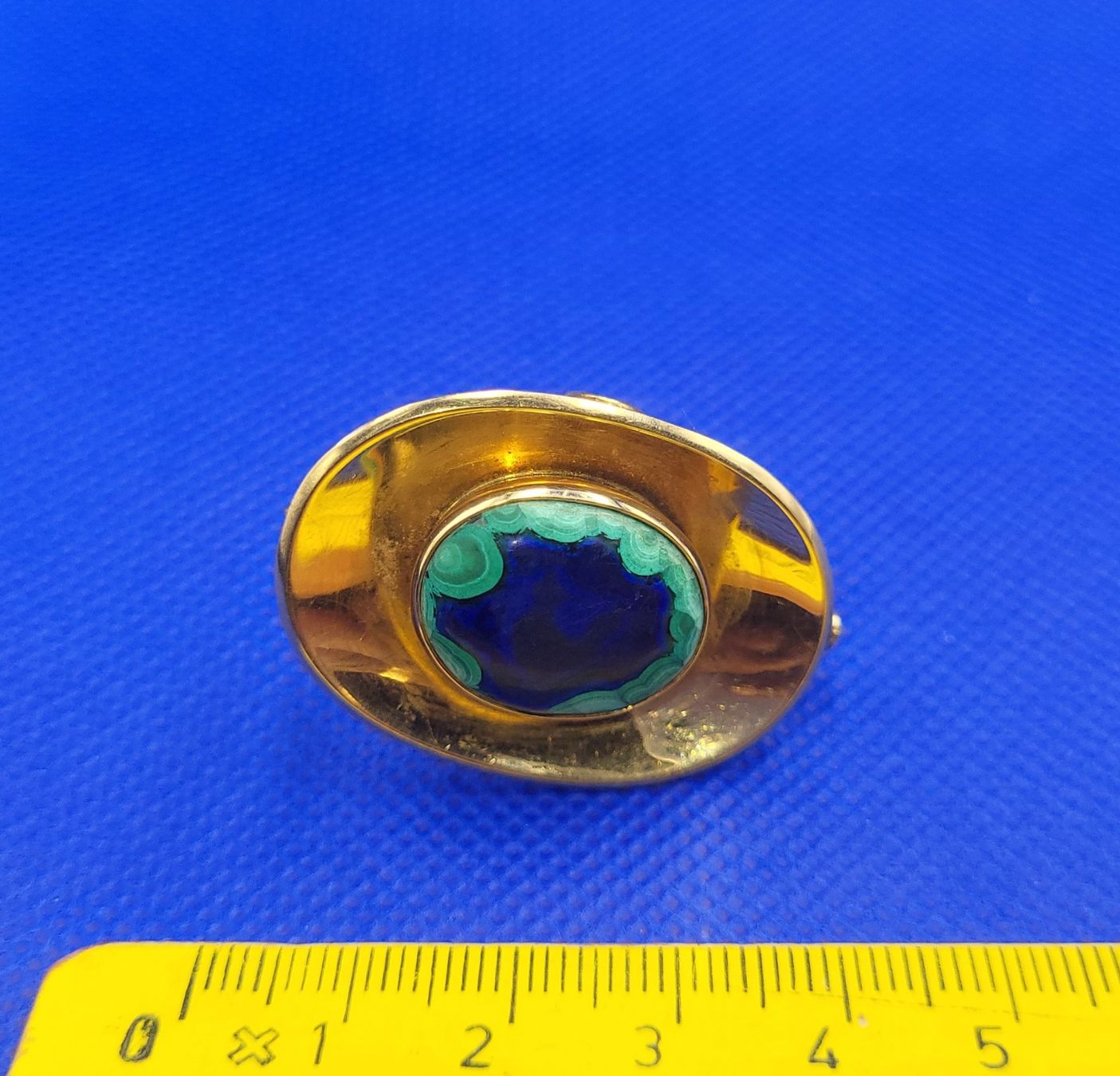 Spille & Fermagli: Massive 18 Karat 750 Gold Brosche Mit Stein – Usato da Wald ZH venduto da Aniade