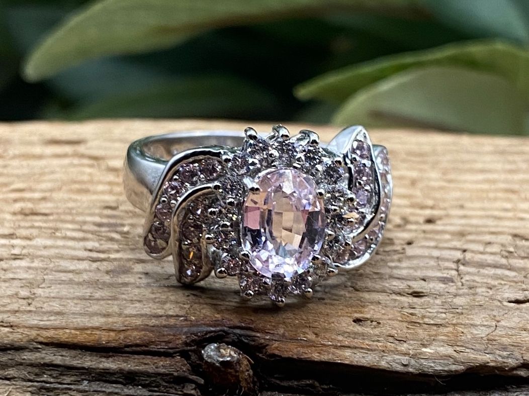 Ringe: Cocktail Ring in Sterlingsilber mit einem Kunzit, Gr.55.5 – Neu (gemäss Beschreibung) aus Luzern von S.Kern01 1
