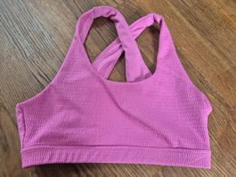 Pink sports bra size S