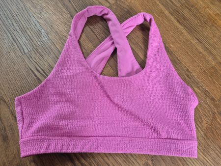 Pink sports bra size S