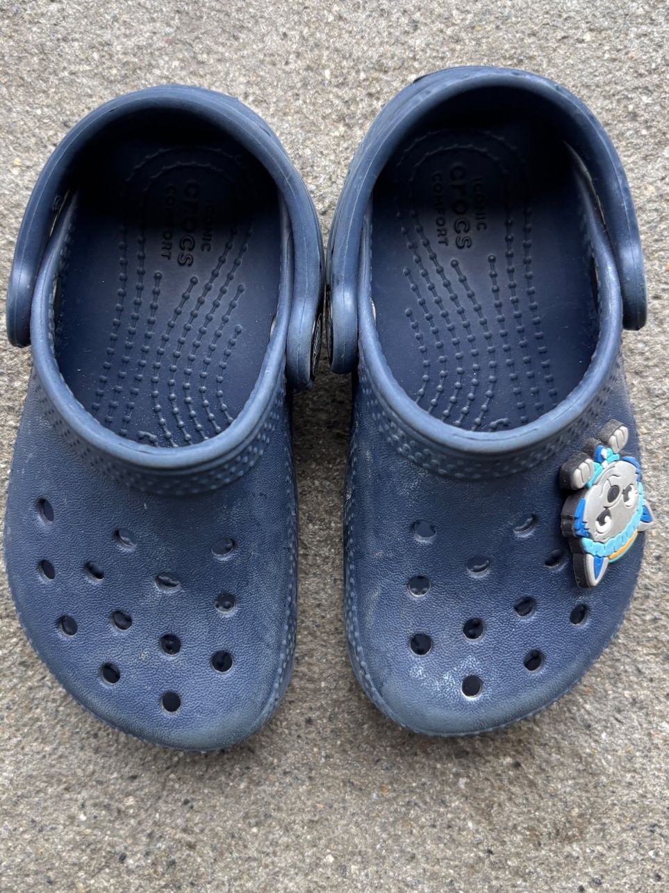 Crocs Schuhe für Jungen: Navy Crocs C7 (23/24) – Gebraucht aus Brugg AG von tsannen