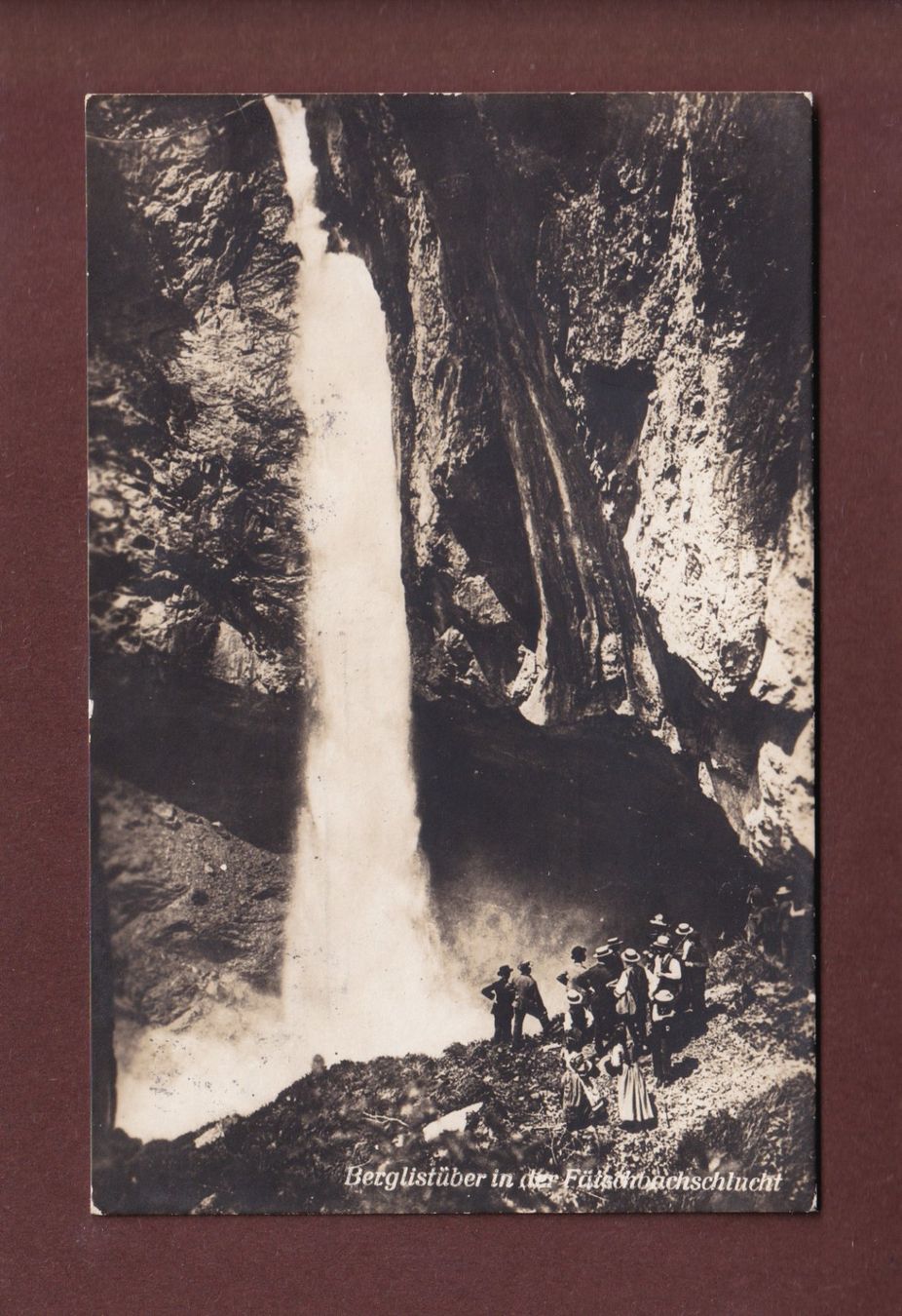 Ansichtskarten: Berglistüber in der FÄTSCHBACHSCHLUCHT - 1924 – Gebraucht aus Pully von nicecards-shop