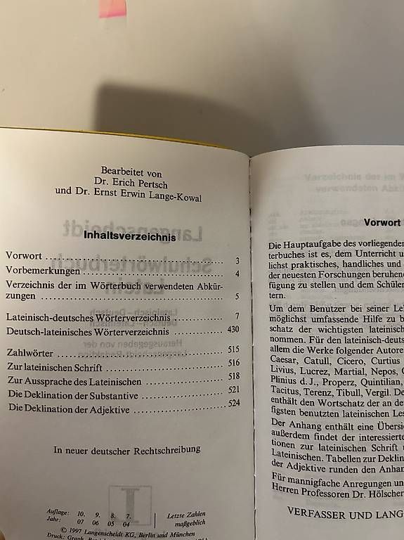 Bücher: Schulwörterbuch Latein – Gebraucht aus Leuzigen von nora999 2