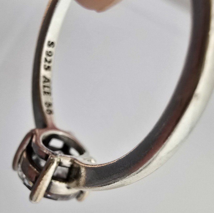 Pandora Anelli: Silberring mit Zirkonia-Stein von Pandora – Usato da Bergdietikon venduto da ewa1005 3