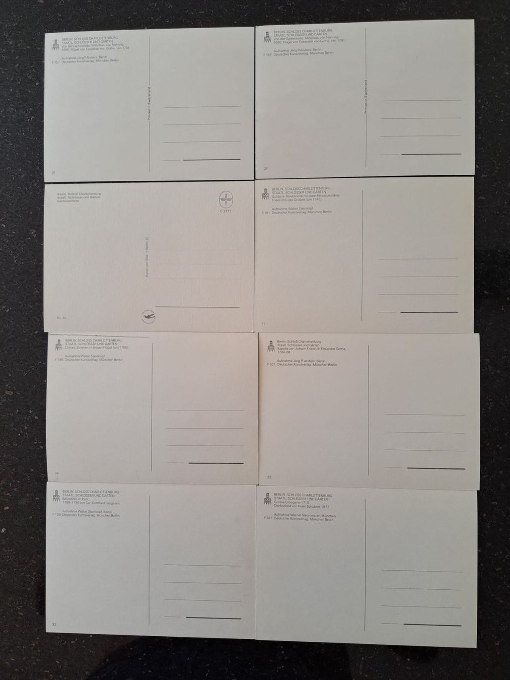 Cartes postales: 8 alte Postkarten – Neuf (Voir description) à Freienbach par Suurer 1