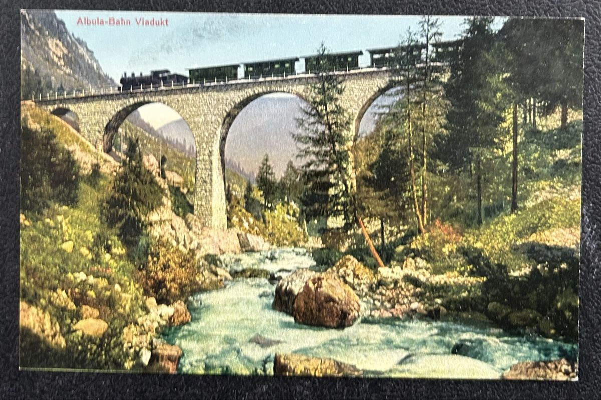 Cartoline postali: Albulabahn Viadukt  – Usato da Horw venduto da Tellbub