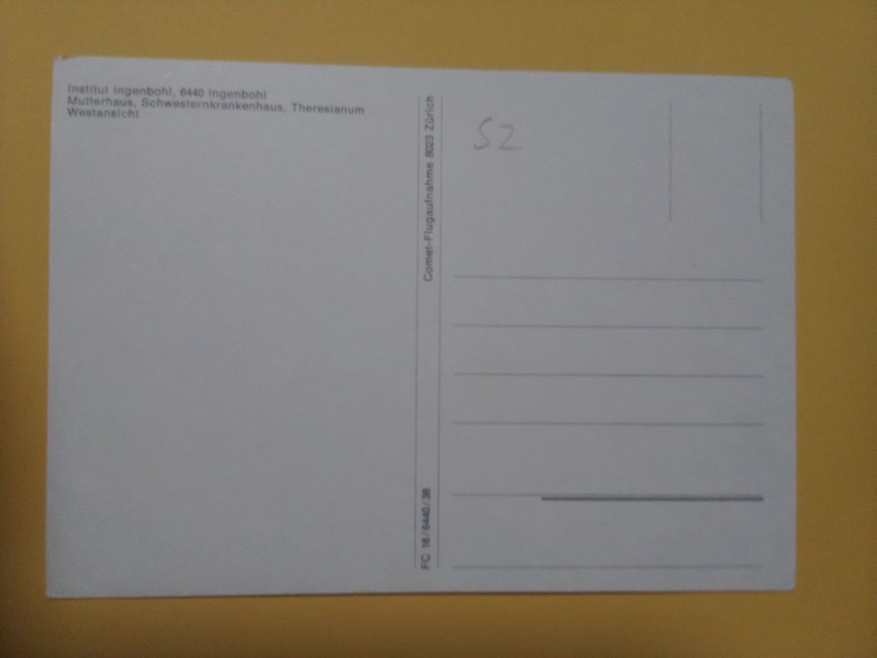 Ansichtskarten: Institut Ingenbohl Schwyz Flugaufnahme – Gebraucht aus Küttigen von Melisch1000 1