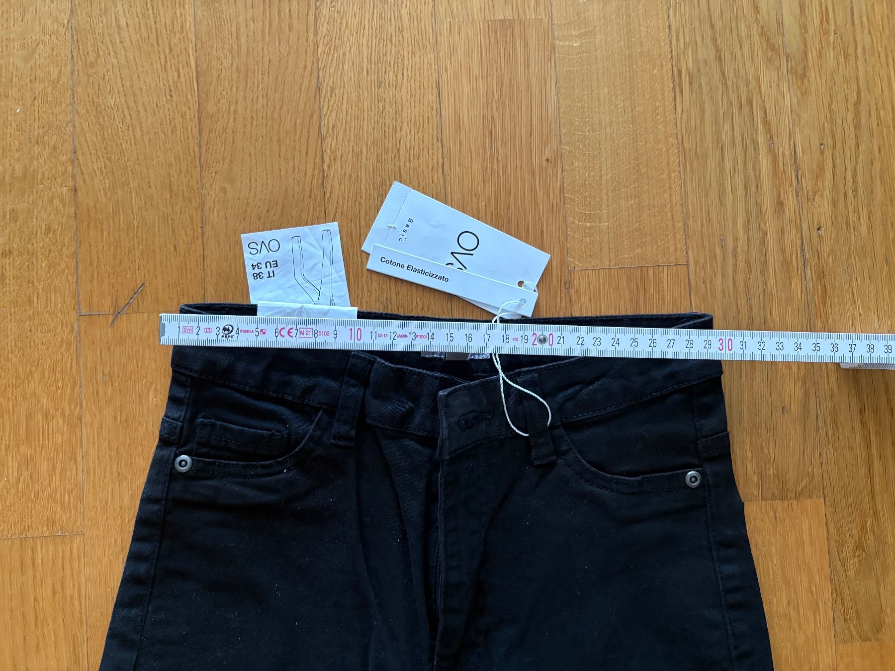 Jeans: Schwarze Hose Gr. 34 Damen / OVS Basic - Neu – Nuovo e nell'imballaggio originale da Beromünster venduto da msklef 4