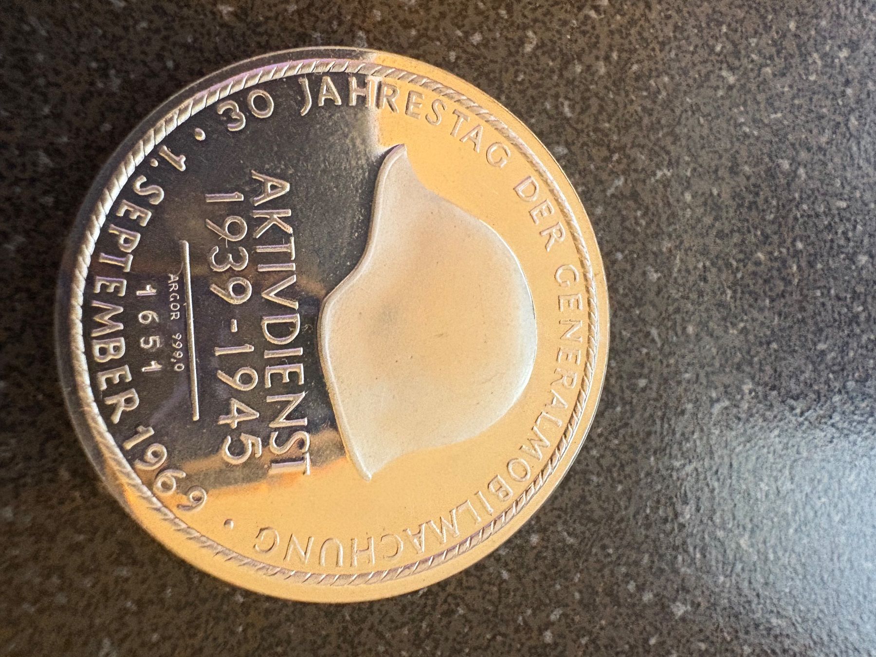 Medaglie: Silber Medaille H.Guisan – Usato da Murten venduto da Tzaugg 2