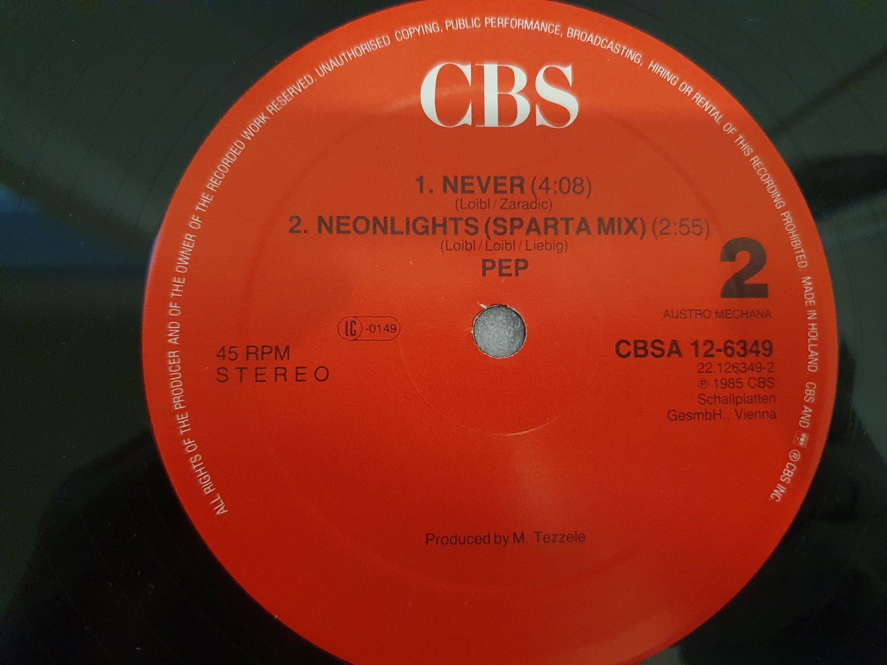 Dischi in vinile: Pep - Neon Lights (Maxi, Synth-pop) – Usato da Uster venduto da Vinyl-Leidenschaft 5