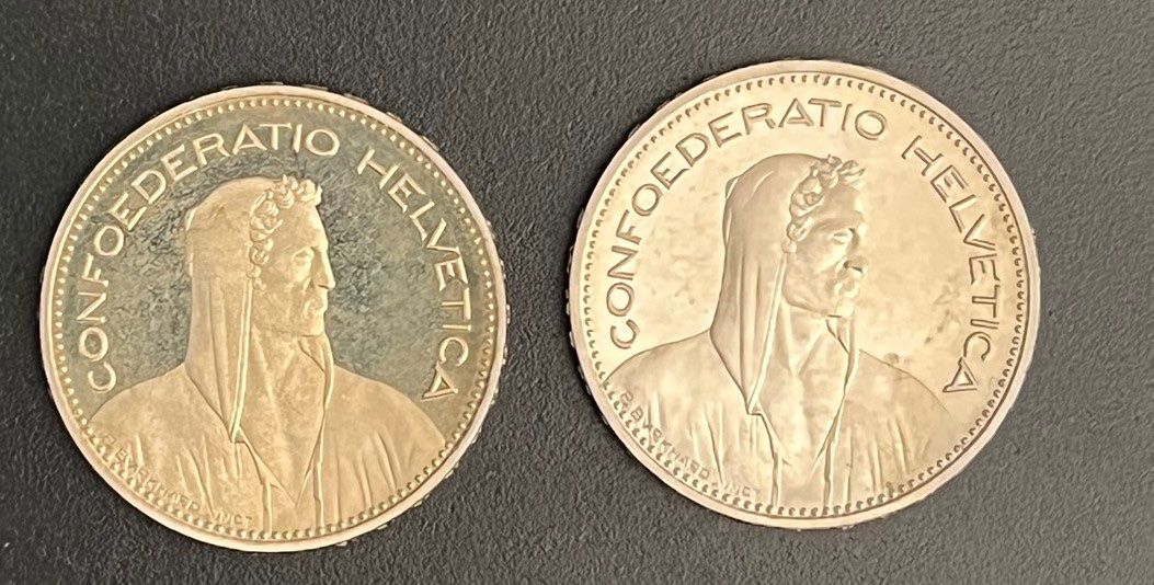 Alle Münzen: 2x5 FRS 2009/2005 STGL/FDC ! – Neu (gemäss Beschreibung) aus Courgenay von Kolfree 1