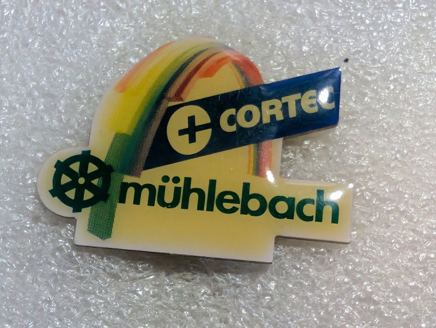 Placchette & Badge: Ansteckpin 132: Mühlebach – Usato da Oppligen venduto da Pin-Fall-Shop