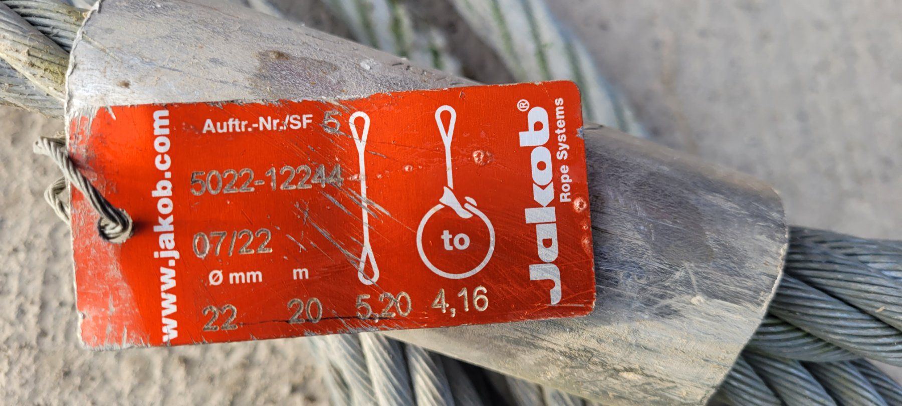 Corde: Drahdseil 20m – Usato da Kerns venduto da avr75 1