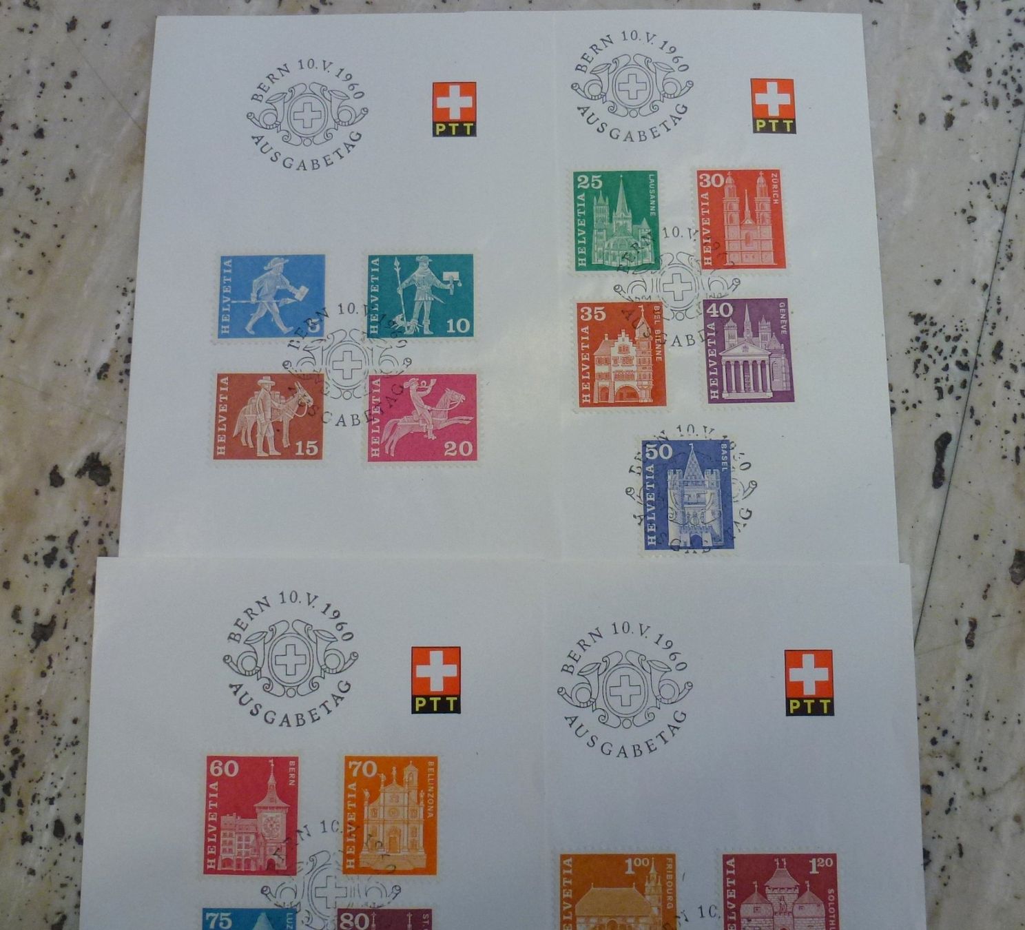 Alle Briefmarken: Sammlung FDC Postgeschichte-Baudenkmäler 1960 – Gebraucht aus Walkringen von Casablanca777 6
