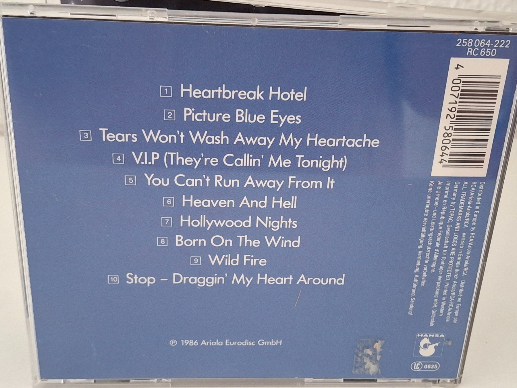 CD: CD C.C. Catch -  "Welcome To The Heartbreak Hotel" – Usato da Aarberg venduto da Jackup1 1