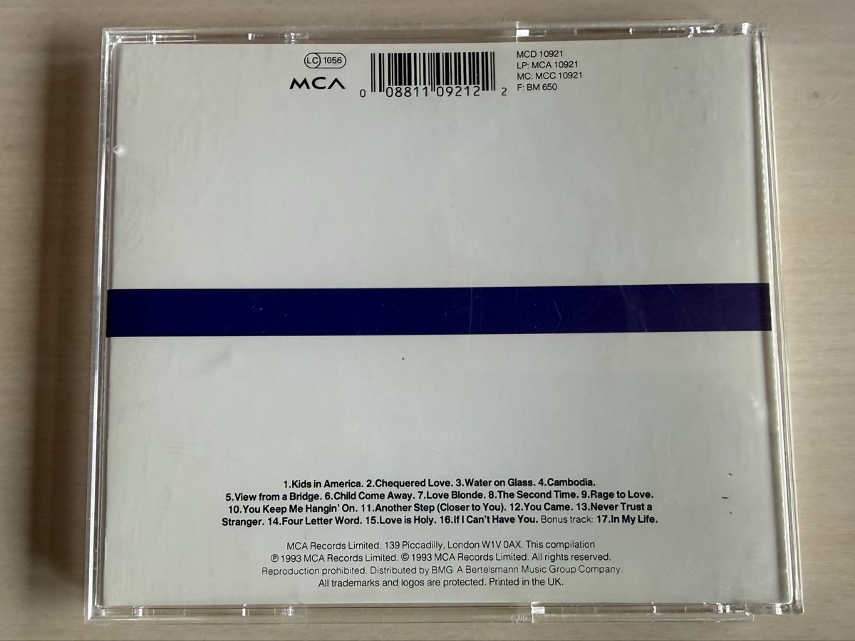 CD: Kim Wilde Singles Collection 1981-1993 CD  – Usato da Oberried Brienz venduto da Chyara 1