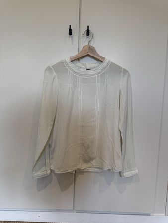 Blouse blanche dentelle Comptoir des Cotonniers T.S