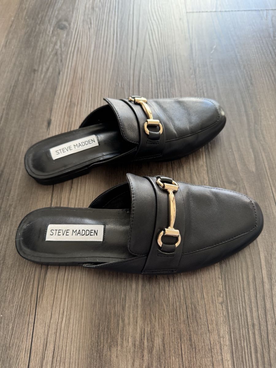 Steve Madden Damenschuhe: Steve Madden black mules - size 36 – Gebraucht aus Zürich von bib_y275