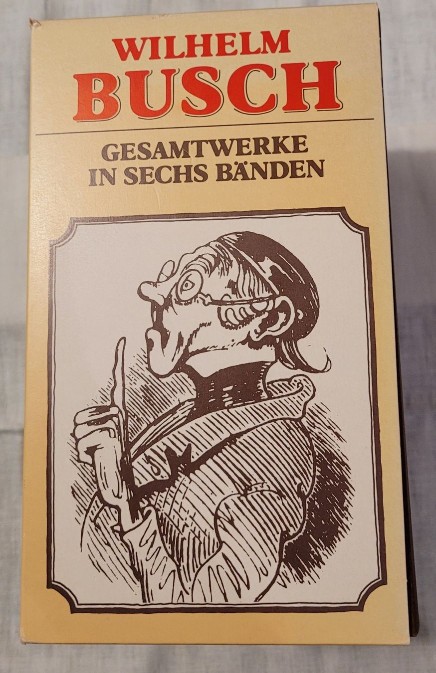 Libri: Wilhelm Busch: Kassette mit 5 Bänden – Usato da Oberuzwil venduto da rtr_wp6m