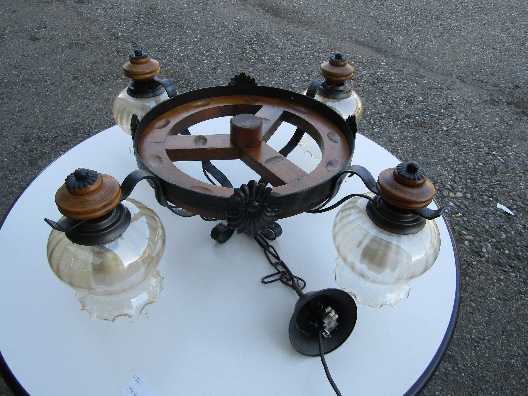 Lustres & lampes de plafonds: Westernlampe Deckenlampe Wagenrad Design – D'occasion à Wädenswil par tome70 2