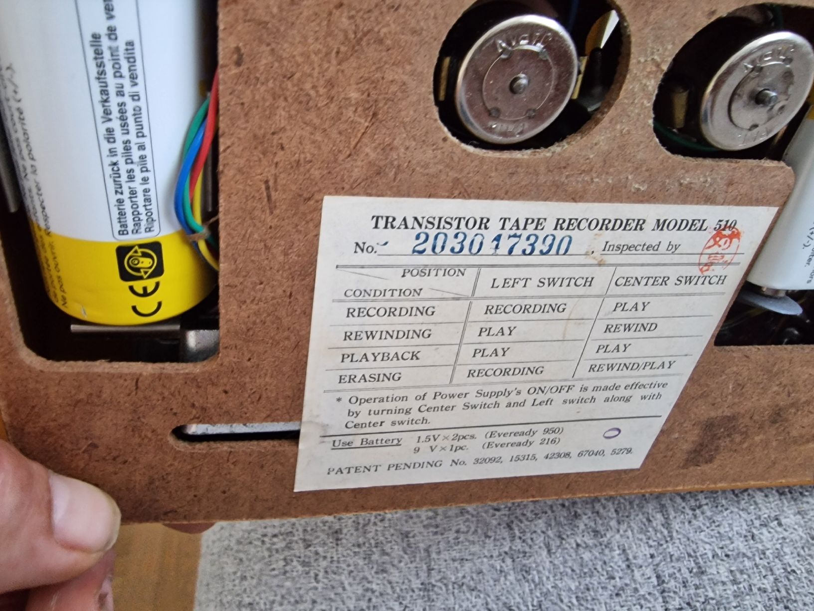 Apparecchi a nastro: Magnétophone à bande Transistor Model 510 vintage – Difettoso da La Chaux-de-Fonds venduto da Ric_m628 4