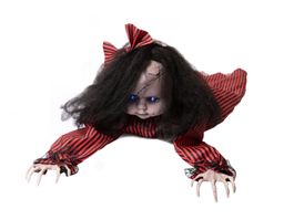EUROPALMS Halloween Figur kriechend Mathilda, animiert 110cm