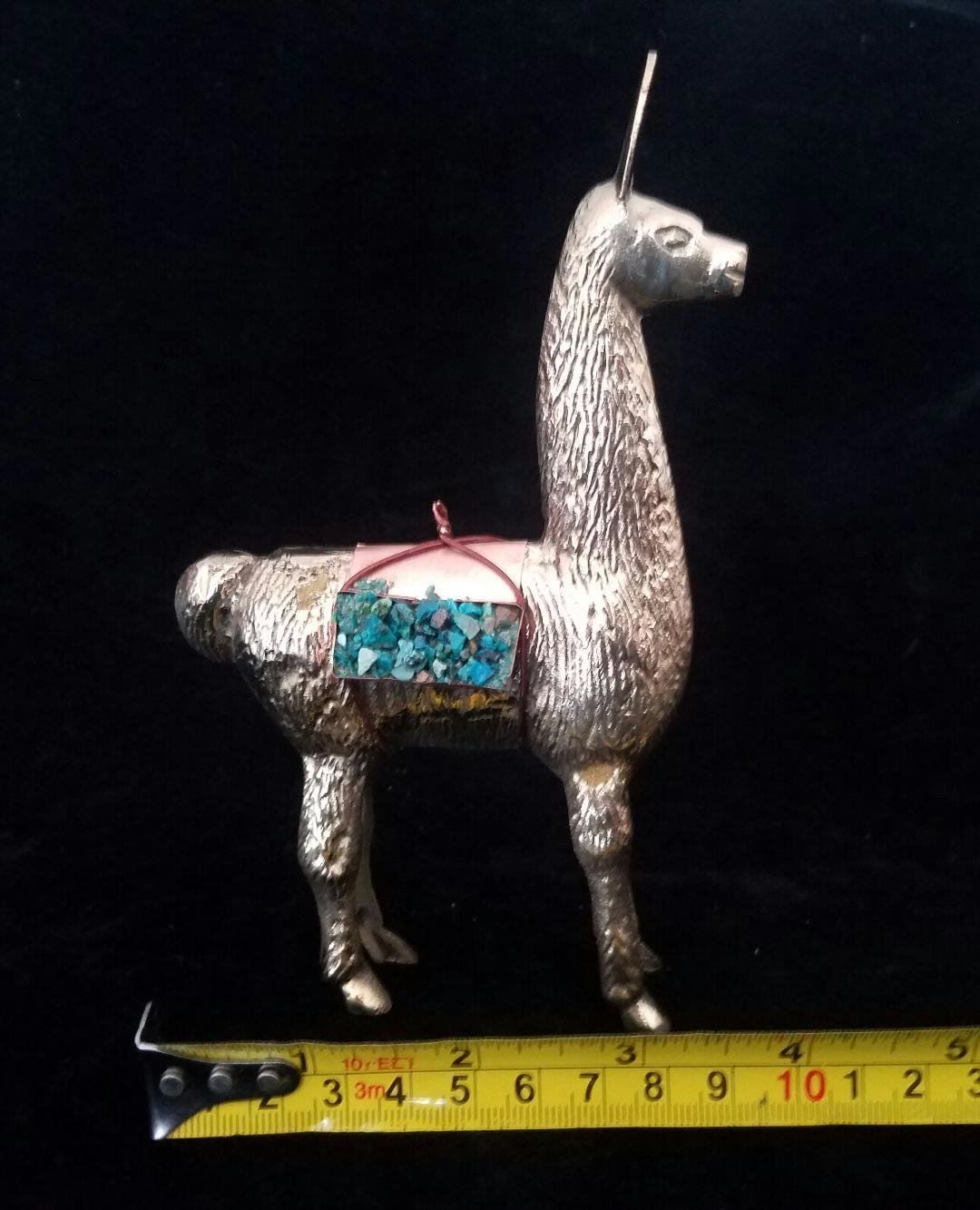 Statuette: PERU: wunderschöne große Bronze Lama Figur, NEU!! – Nuovo (secondo la descrizione) da Lima- Peru venduto da Alpaka-Haus 4