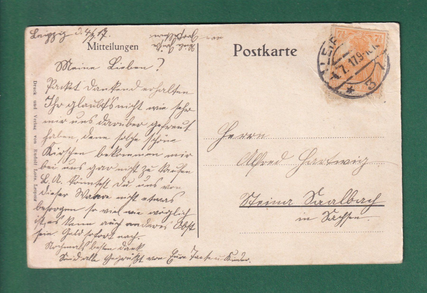 Ansichtskarten: SEMUY - Kirche - 1917 – Gebraucht aus Pully von nicecards-shop 1