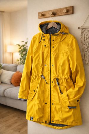 Peak Time - Regenjacke / Windjacke Gelb - Neuwertig