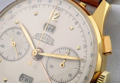 Angelus Orologi: ANGELUS  CHRONO DATA  Big Size der 50er – Usato da Rodersdorf venduto da luculus46 2
