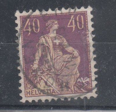 Tutti i francobolli: 1908 N° 107 OBLITERE CATALOGUE  SBK – Usato da Nyon venduto da an54