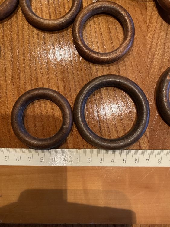 CYEER 20 Stück Holzringe 23cm | Bambusringe Für Makramee & DIY Deko