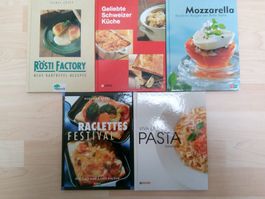 5x Kochbuch Schweizer und Italienische Küche