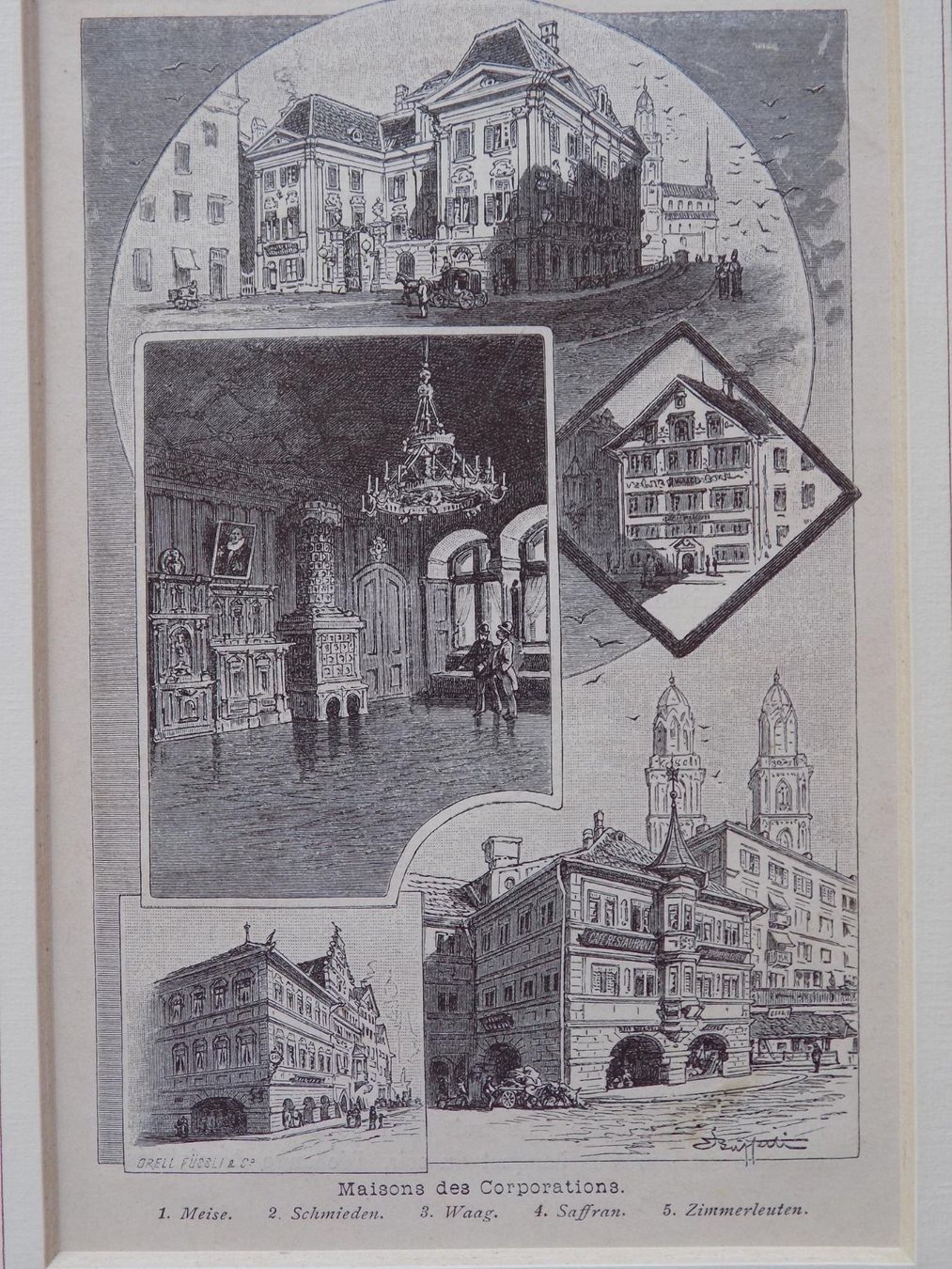 Gravures: Zürich Zunfthäuser – D'occasion à Risch par Rischli15 1