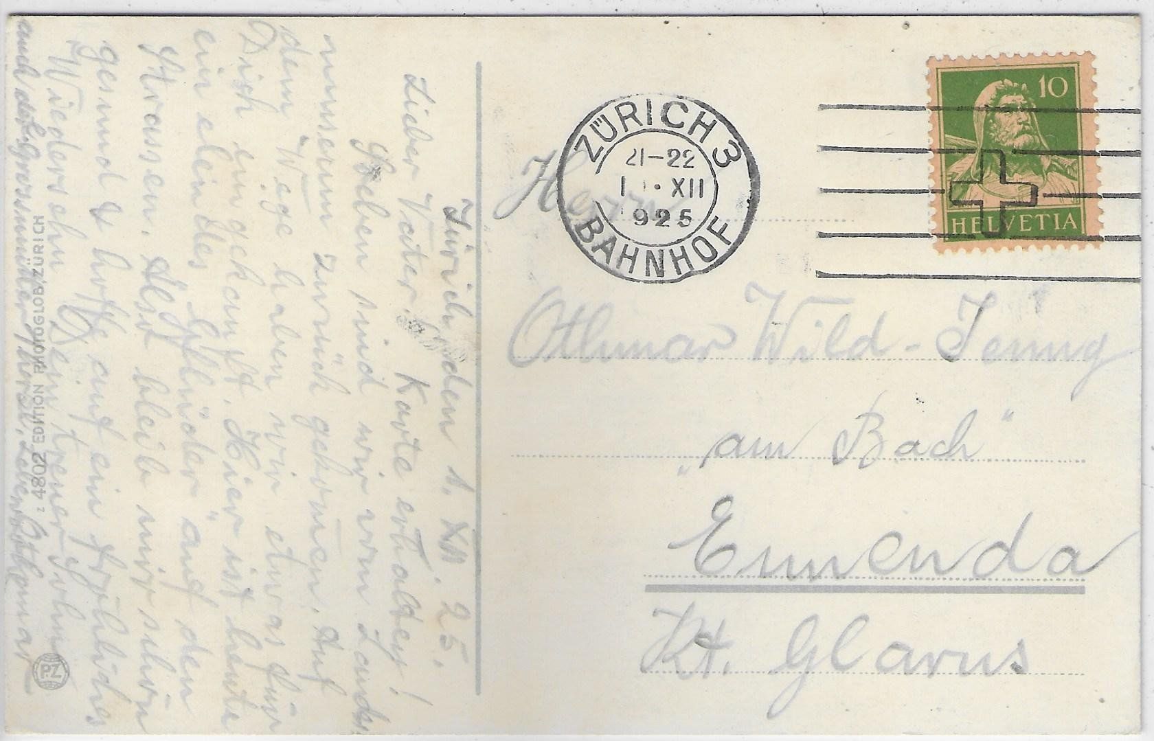 Cartoline postali: Zürich - Schweiz. Landesmuseum - Litho – Usato da Ettingen venduto da Kartenplanet 1