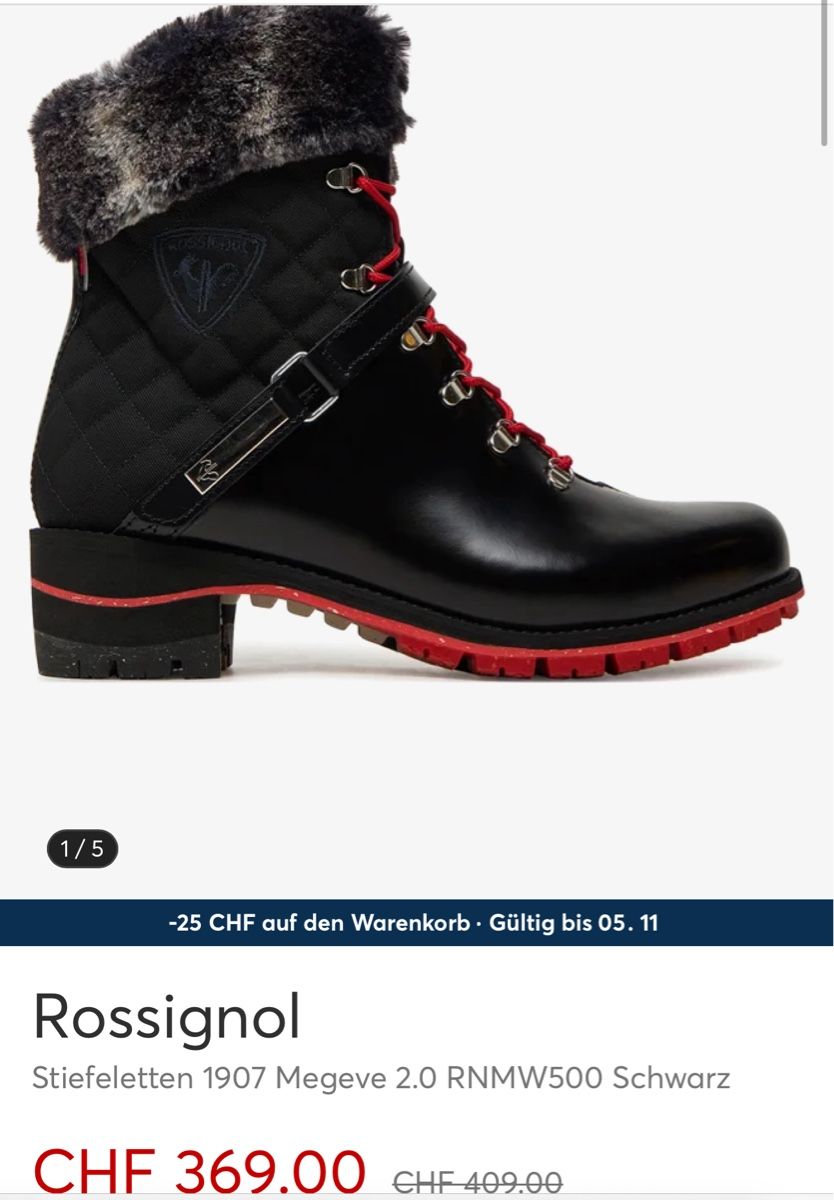 Rossignol Scarpe da donna: Rossignol 1907 Megeve Winterstiefel – Usato da Matzendorf venduto da Fla5 5