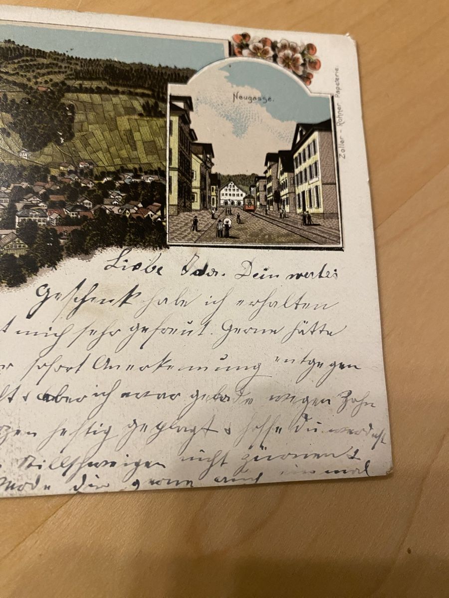Cartoline postali: Ak Berneck Rosenburg 1913 – Usato da Mosnang venduto da Goldwasser 2