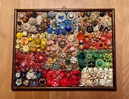 Knopfbild / Knöpfe Sammlung / Dekoration