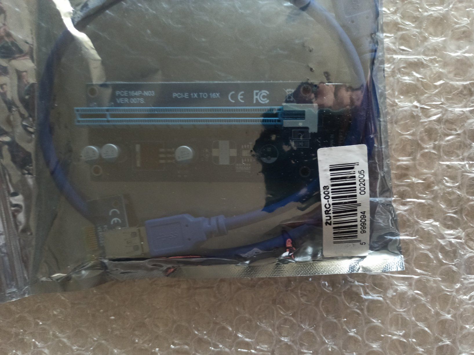 Unità & Adattatore: PCI-E 1x zu 16x Riser Kit USB 3.0 – GPU Mining Set neu – Nuovo (secondo la descrizione) da Oberweningen venduto da mar_87mx 1
