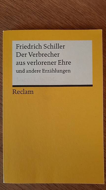 Bücher: Der Verbrecher aus verlorener Ehre – Gebraucht aus Spiez von sus_2m5b