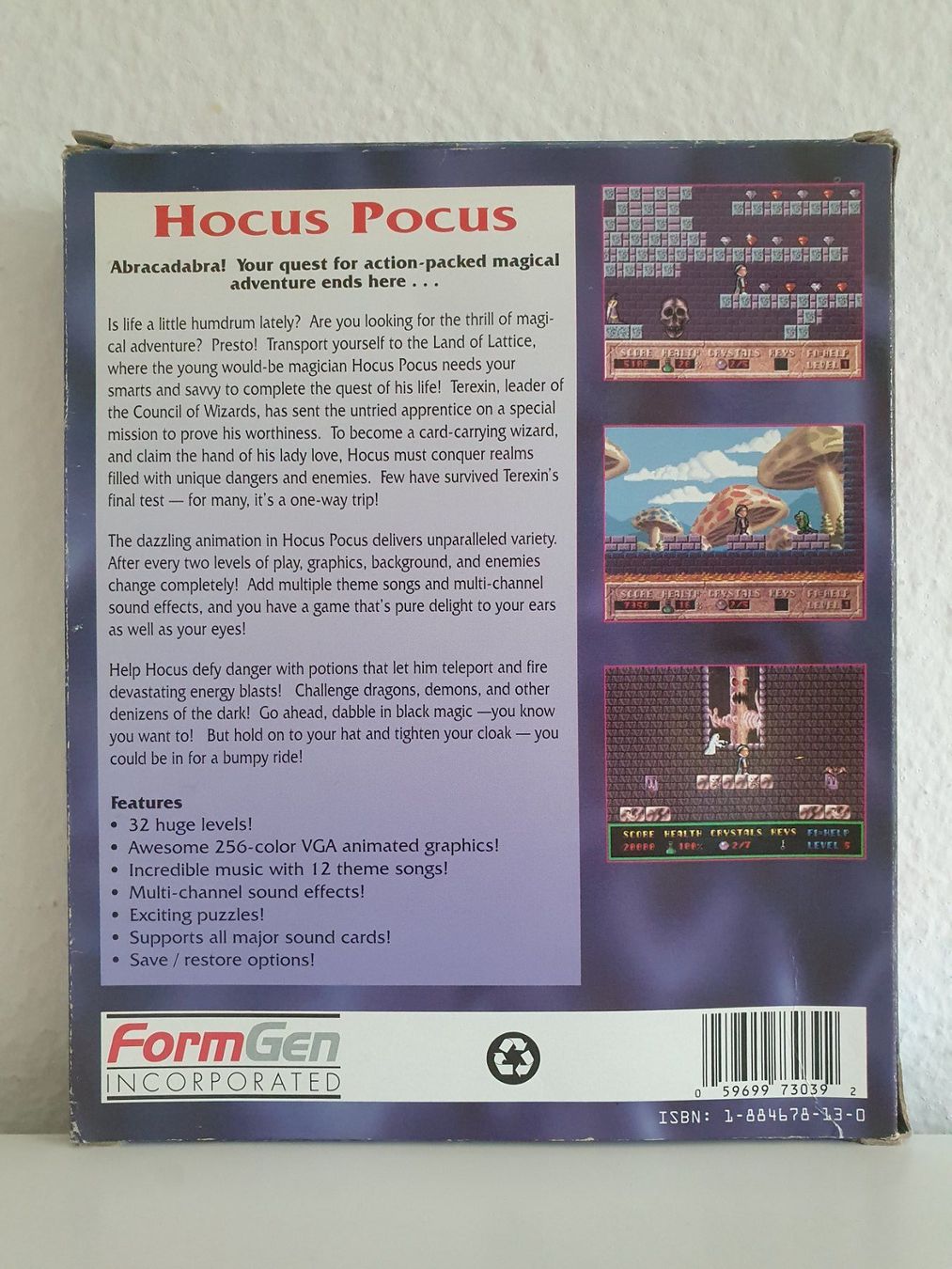 Giochi: PC Game (Apogee Software) Hocus Pocus (1994) Big Box – Usato da Greifensee venduto da perfectioN88 3