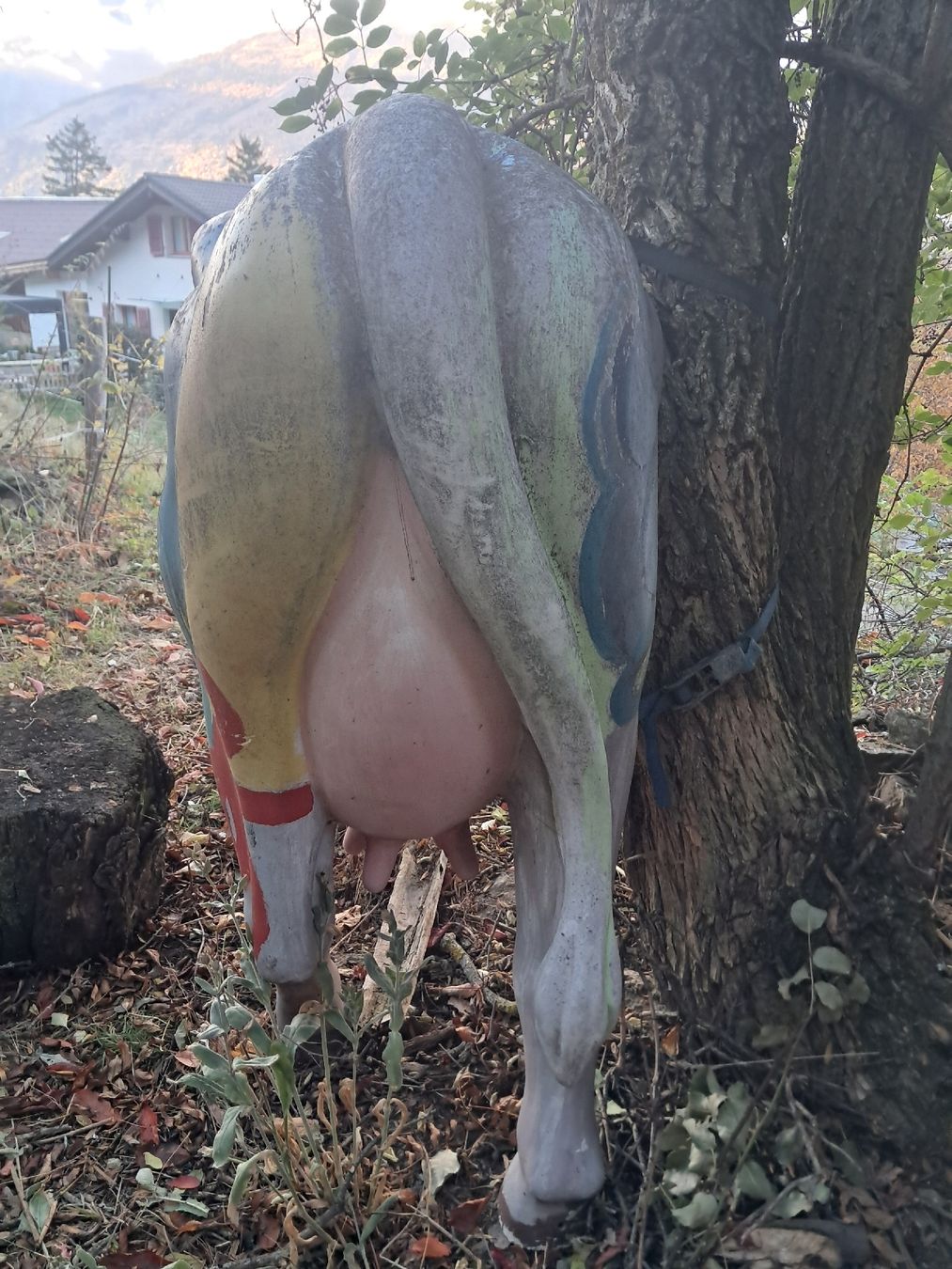 Skulpturen & Statuen: Kuh Figur aus Kunststoff für Garten oder Hof – Gebraucht aus Visp von ang_v6lb 2