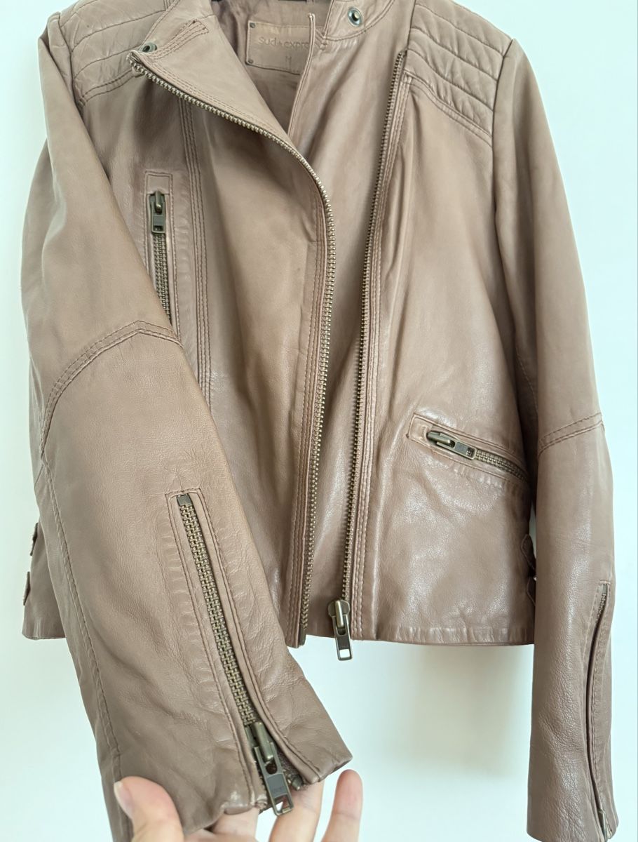 Jacken: Süd Express Leather Jacket - Women's Size M - Beige – Gebraucht aus Zollikerberg von MK-13 2