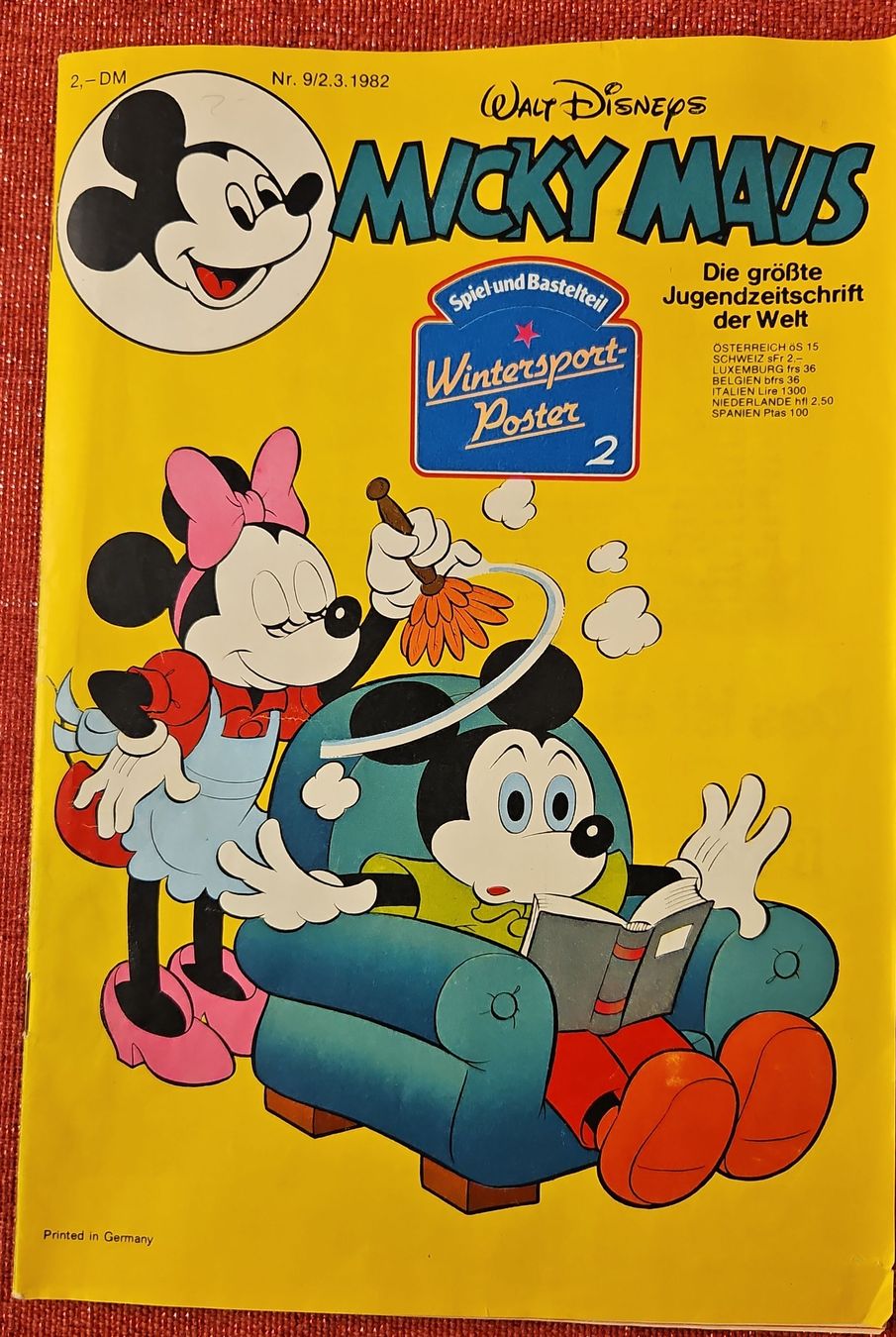 Comics: Micky Maus Nr. 9/2.3 1982 Magazin – Gebraucht aus Basel von Melibu