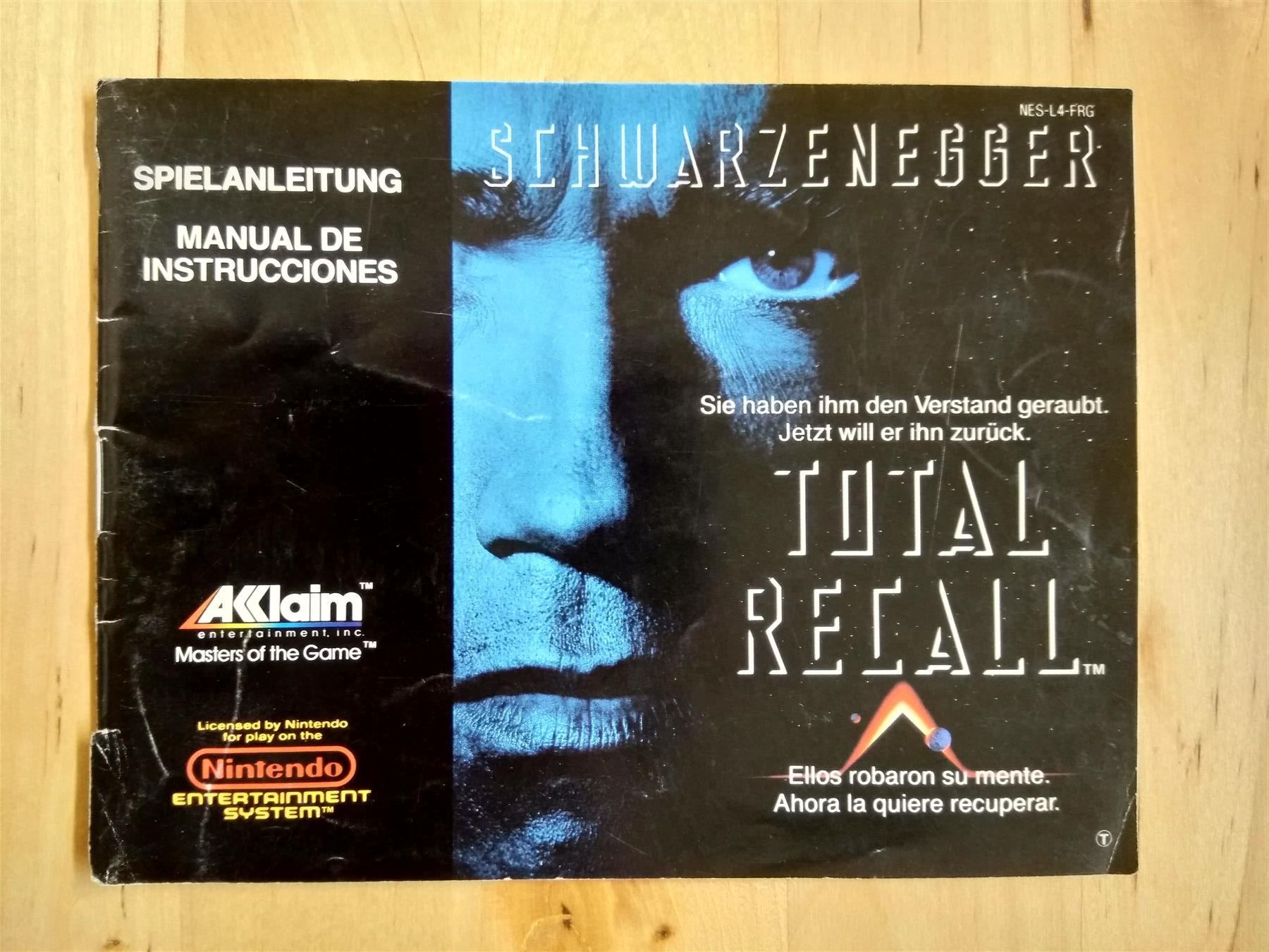 Nintendo Documenti: Total Recall Spielanleitung - Nintendo NES – Usato da Frauenfeld venduto da pakuw1