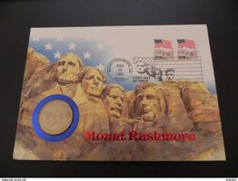 Münzbrief USA 1/2 Dollar 1981 - Mount Rushmore