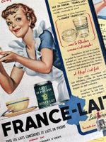 France Lait- 3 alte Werbungen / Anciennes publicités 1951/52