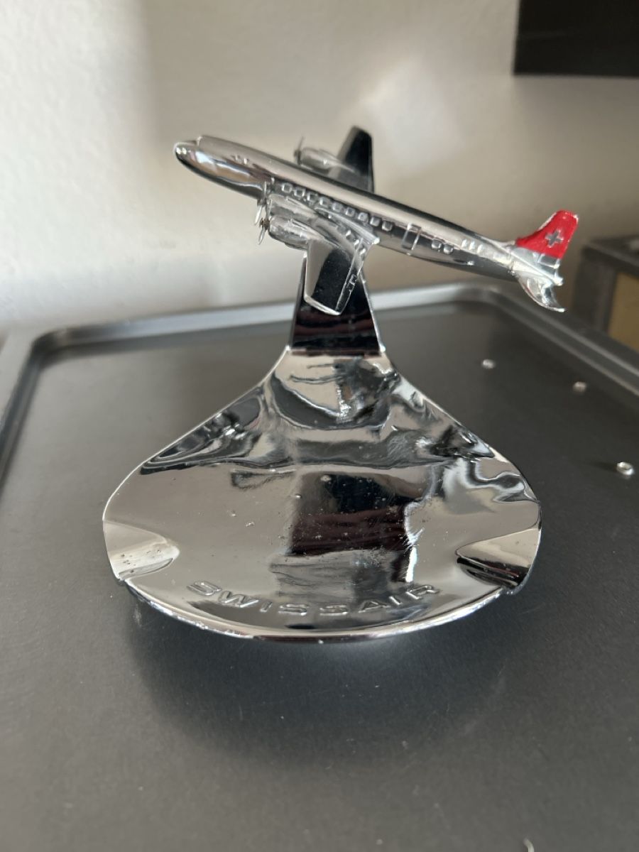 Swissair Portacenere: Aschenbecher Swissair DC6 – Usato da kloten venduto da Sgana