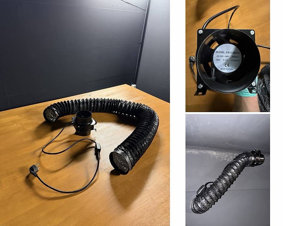 Ventilatoren: Abluftsystem mit Rohrventilator & Lüftungsschlauch  18 W – Gebraucht aus Arbon von ImeA 1